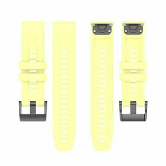 Siliconen sportbandje - Geel - Garmin Quatix 8 - 47mm