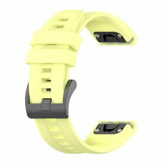 Siliconen sportbandje - Geel - Garmin Quatix 8 - 47mm