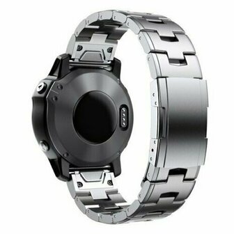 Titanium schakelband - Zilver - Garmin Quatix 8 - 51mm
