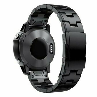 Titanium schakelband - Zwart - Garmin Quatix 8 - 51mm
