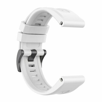 Siliconen sportbandje - Wit - Garmin Quatix 8 - 51mm
