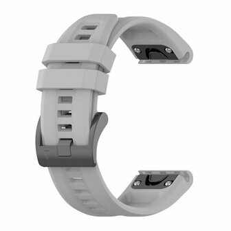 Siliconen sportbandje - Grijs - Garmin Quatix 8 - 51mm