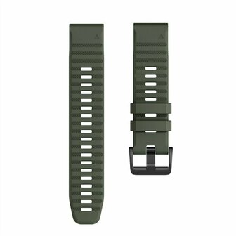 Siliconen bandje - Leger groen - Garmin Quatix 8 - 51mm