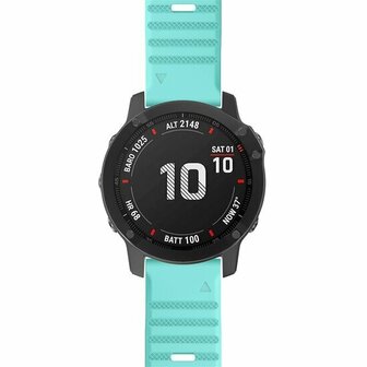 Siliconen bandje - Lichtblauw - Garmin Quatix 8 - 51mm