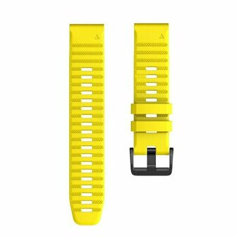 Siliconen bandje - Geel - Garmin Quatix 8 - 51mm