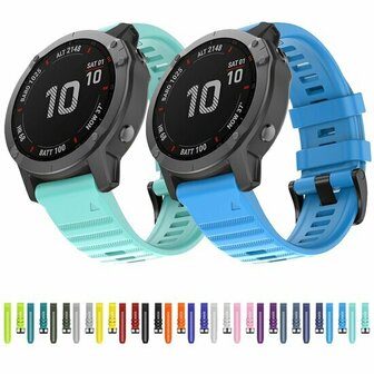 Siliconen bandje - Grijs - Garmin Quatix 8 - 51mm