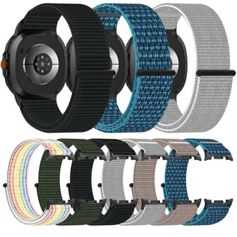 Sportloop nylon bandje - Multicolor - Samsung Galaxy Watch 8 - 40mm / 44mm