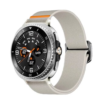 Nylon Loop bandje - Starlight - Samsung Galaxy Watch 8 - 40mm / 44mm