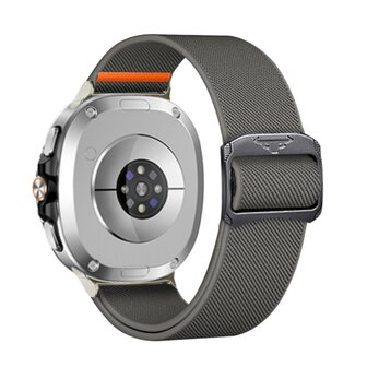 Nylon Loop bandje - Grijs - Samsung Galaxy Watch 8 - 40mm / 44mm