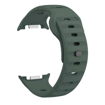 Wave met motief siliconen band - Donkergroen - Samsung Galaxy Watch 8 - 40mm / 44mm