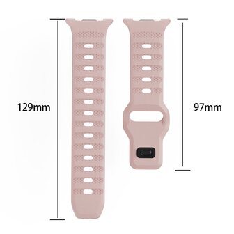 Wave met motief siliconen band - Donkergroen - Samsung Galaxy Watch 8 - 40mm / 44mm