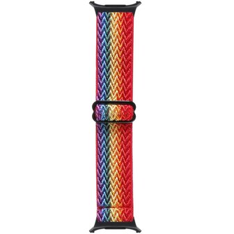 Elastische solo loop nylon bandje - Regenboog - Samsung Galaxy Watch 8 - 40mm / 44mm