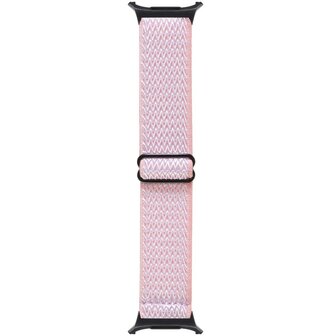 Elastische solo loop nylon bandje - Roze - Samsung Galaxy Watch 8 - 40mm / 44mm