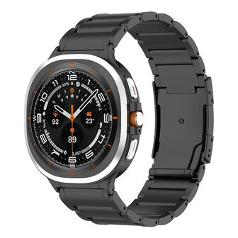 Titanium band - Zwart - Samsung Galaxy Watch 8 - 40mm / 44mm