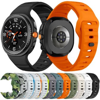 Wave siliconen band - Camouflage groen - Samsung Galaxy Watch 8 - 40mm / 44mm