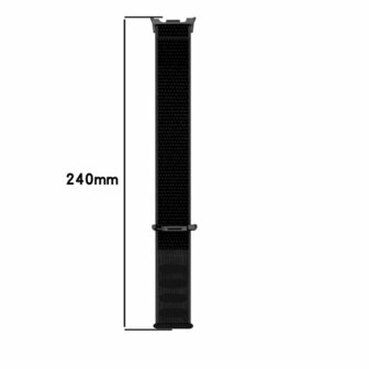 Sportloop nylon bandje - Lichtgrijs - Samsung Galaxy Watch 8 Classic - 46mm
