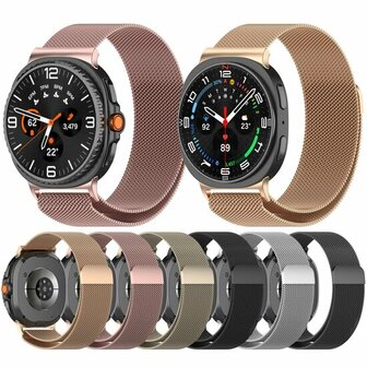 Milanese band - Zilver - Samsung Galaxy Watch 8 Classic - 46mm
