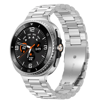 Stalen schakelband - Zilver - Samsung Galaxy Watch 8 Classic - 46mm