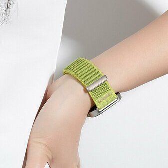 Nylon ribbelbandje - Donkerpaars - Samsung Galaxy Watch 8 Classic - 46mm