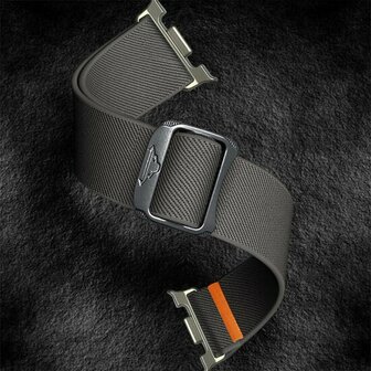 Nylon Loop bandje - Grijs - Samsung Galaxy Watch 8 Classic - 46mm