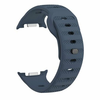 Wave met motief siliconen band - Donkerblauw - Samsung Galaxy Watch 8 Classic - 46mm
