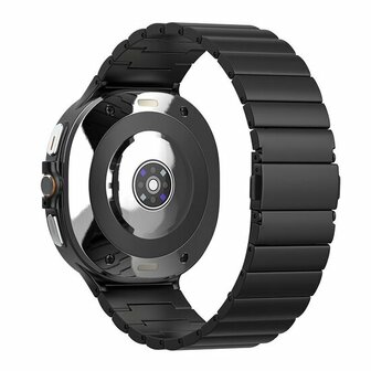 Titanium Luxe band - Zwart - Samsung Galaxy Watch 8 Classic - 46mm