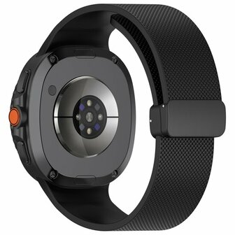 D-buckle sportband - Zwart - Samsung Galaxy Watch 8 Classic - 46mm