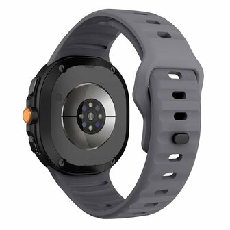 Wave siliconen band - Grijs - Samsung Galaxy Watch 8 Classic - 46mm