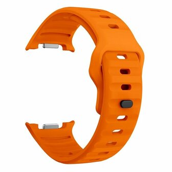 Wave siliconen band - Oranje - Samsung Galaxy Watch 8 Classic - 46mm