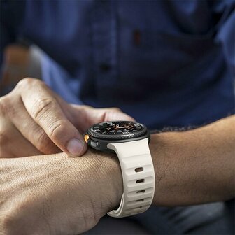 Wave siliconen band - Starlight - Samsung Galaxy Watch 8 Classic - 46mm