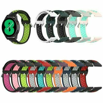 Siliconen sportbandje met gesp - Roze + turquoise - Huawei Watch GT 6 / GT 6 pro - 46mm