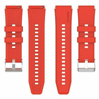 Siliconen sportband - Rood - Huawei Watch GT 6 / GT 6 pro - 46mm