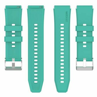 Siliconen sportband - Aqua groen - Huawei Watch GT 6 / GT 6 pro - 46mm