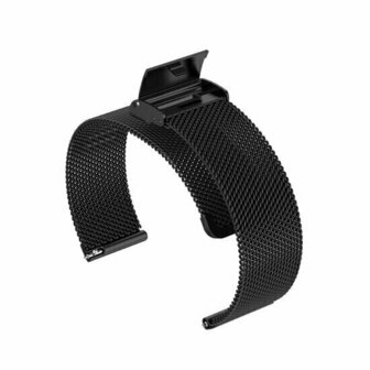 Milanese bandje met klemsluiting - Zwart - Huawei Watch GT 6 / GT 6 pro - 46mm