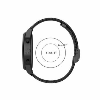 Milanese bandje met klemsluiting - Donkerblauw - Huawei Watch GT 6 / GT 6 pro - 46mm