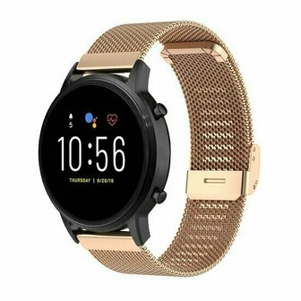 Milanese bandje met klemsluiting - Champagne goud - Huawei Watch GT 6 / GT 6 pro - 46mm