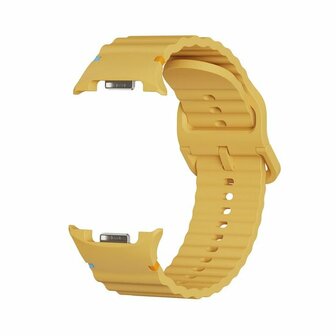 Classic Wave siliconen band - Oker - Samsung Galaxy Watch 8 Classic - 46mm