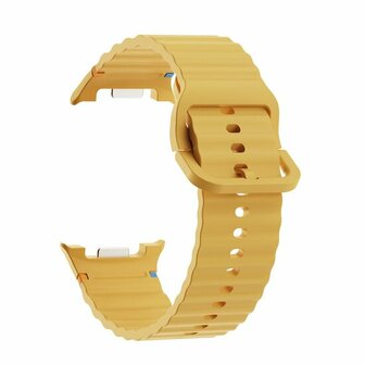 Classic Wave siliconen band - Oker - Samsung Galaxy Watch 8 Classic - 46mm