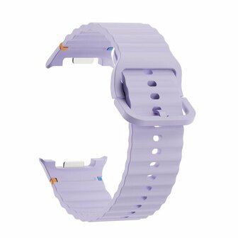 Classic Wave siliconen band - Paars - Samsung Galaxy Watch 8 Classic - 46mm