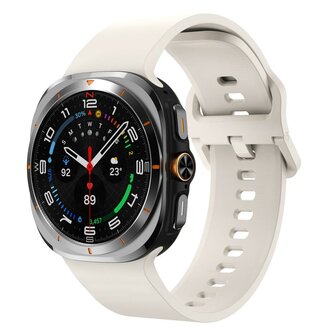 Solid color siliconen band - Sterrenlicht - Samsung Galaxy Watch Ultra - 47mm