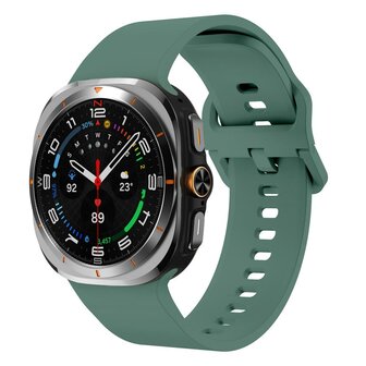 Solid color siliconen band - Groen - Samsung Galaxy Watch Ultra - 47mm