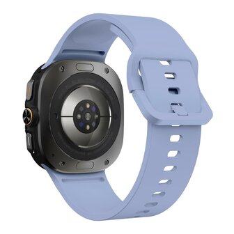 Solid color siliconen band - Pastel blauw - Samsung Galaxy Watch Ultra - 47mm