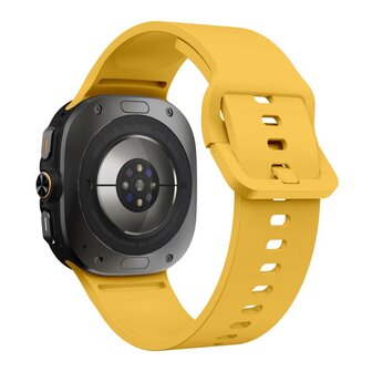 Solid color siliconen band - Geel - Samsung Galaxy Watch Ultra - 47mm