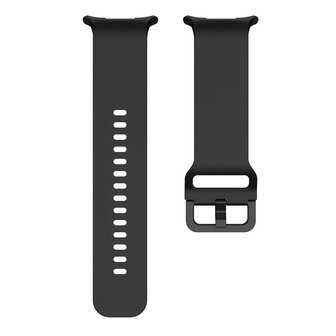 Solid color siliconen band - Zwart - Samsung Galaxy Watch Ultra - 47mm