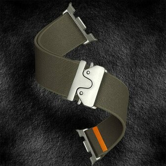 Nylon bandje met Parachute sluiting - Groen - Samsung Galaxy Watch 8 Classic - 46mm