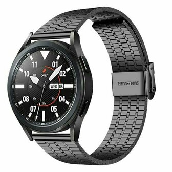 Stalen bandje - Zwart - Huawei Watch GT 6 / GT 6 pro - 46mm