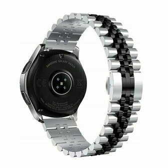 Stalen band - Zilver / zwart - Huawei Watch GT 6 / GT 6 pro - 46mm