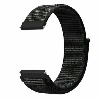 Sport Loop nylon bandje - Zwart gem&ecirc;leerd - Huawei Watch GT 6 / GT 6 pro - 46mm