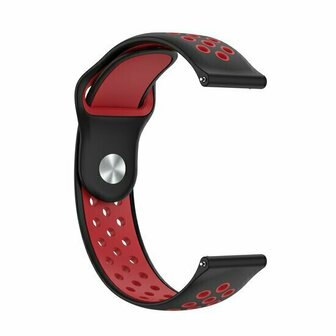 Sport Edition siliconen band - Zwart + rood - Huawei Watch GT 6 / GT 6 pro - 46mm