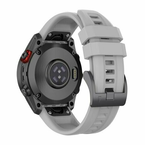 Siliconen sportbandje - Grijs - Garmin Quatix 8 - 47mm